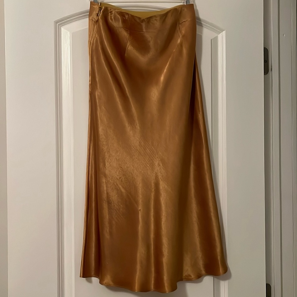Babaton silk midi skirt